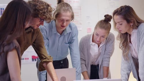 Team Collaboration Meeting in a Modern Workplace