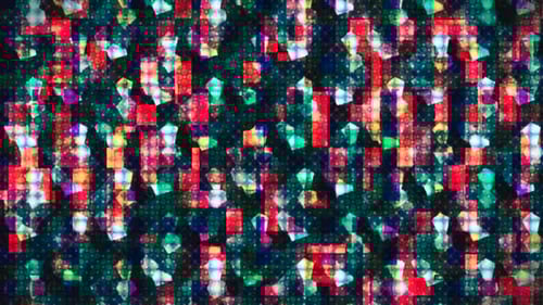 Vibrant Glitch Abstract Background Loop