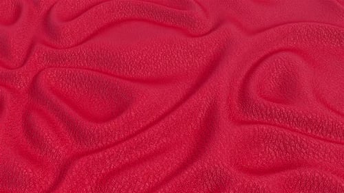 Red Clean Wavy Cloth Background