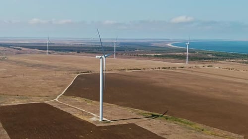 Wind Turbine Renewable Energy, Sustainable Development, Environment Friendly Concept