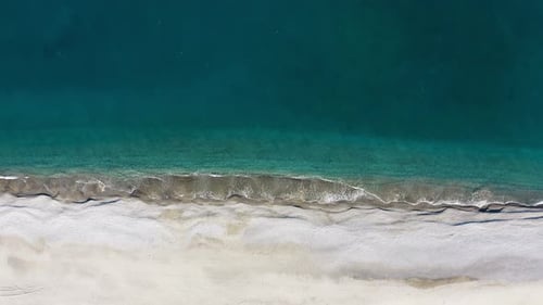 Relaxing Calm Ocean Waves on Sandy Beach