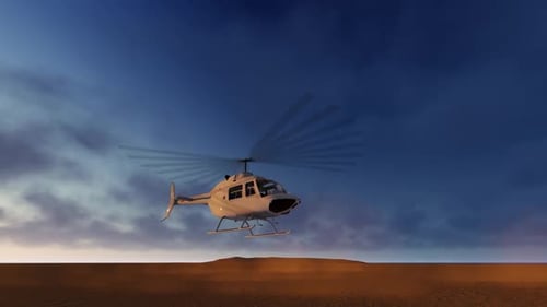 Steigender Hubschrauber