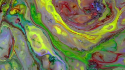 Abstract Swirling Colors in Mesmerizing Motion