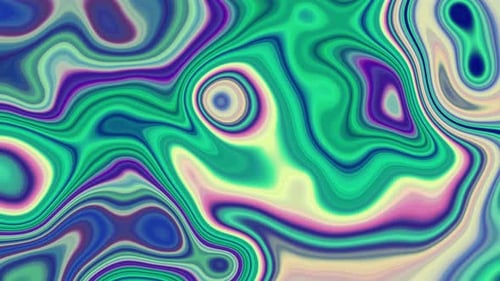 Abstract Fluid Morphing Liquid Color Background Loop