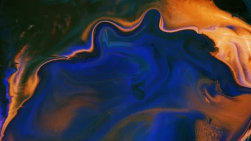 Encre abstraite colorée Spread Explode 27