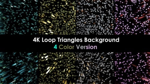 4K Loop Triangles Background