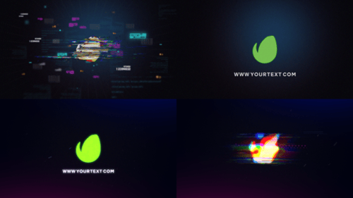 RGB Glitch Logo Opener