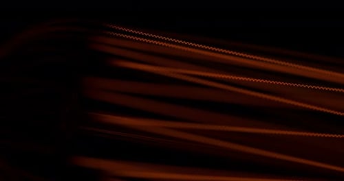 Abstract Filament Light Bulb Radiating Warm Glow