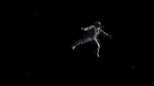 Fallender Astronaut