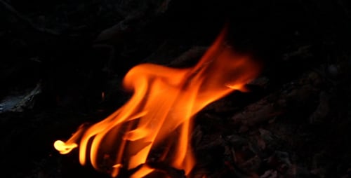 Flamme de feu au ralenti