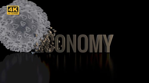 Corona/Covid-19 Aplastante economía - 4K