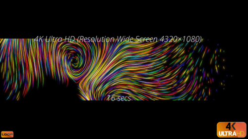 Abstract Colorful Fluid Lines Looping Animated Background