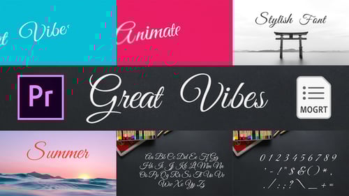 Elegant Animated Calligraphy Script Typeface for Titles