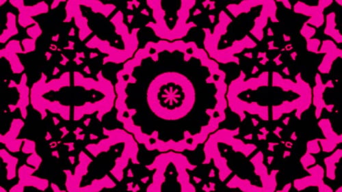 Dynamic Abstract Pink Kaleidoscope Loop Background