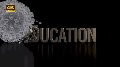 Educación aplastante Corona/Covid-19 - 4K