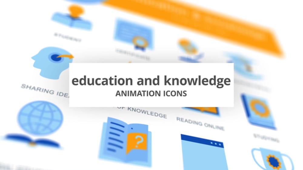 Education & Knowledge - Animation Icons, Elements ft. animated ...