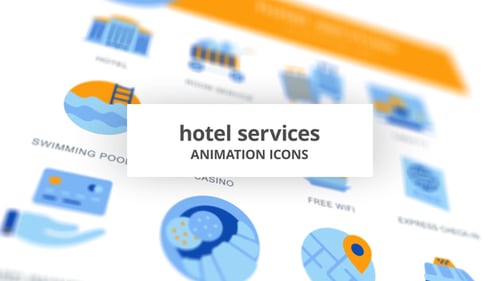 Hotel Services - Animation Icons