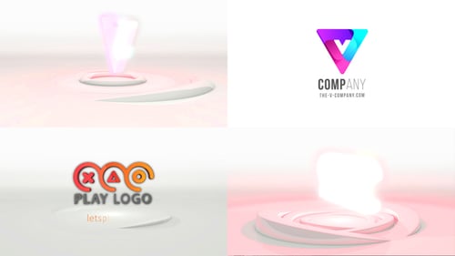 Simple Logo With 3D Wave