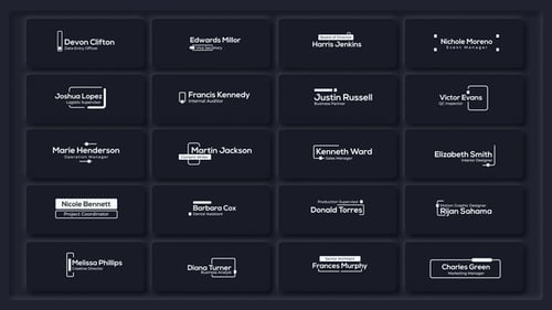 Modern Corporate Lower Thirds Pack for Professional Video Titles