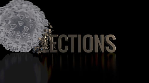 Microscopic Object Destroying 3D Text Animation