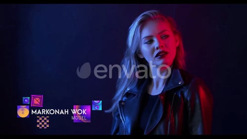 Dynamic Geometric Title Animation for Events