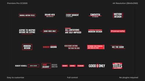 Minimal Motion Titles