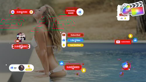 Animated Liquid YouTube Subscribe Bell Pack