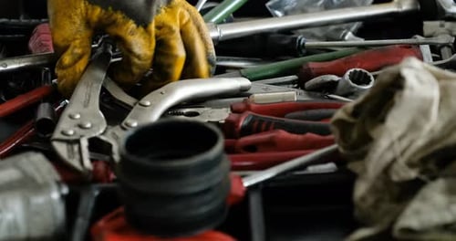 Herramientas en el taller de un manitas