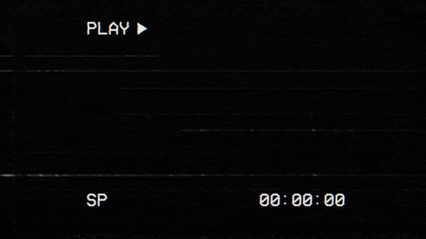 Retro VHS Playback Screen with Glitch and Timecode Overlay, Backgrounds ...