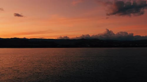 Sunset on the ocean