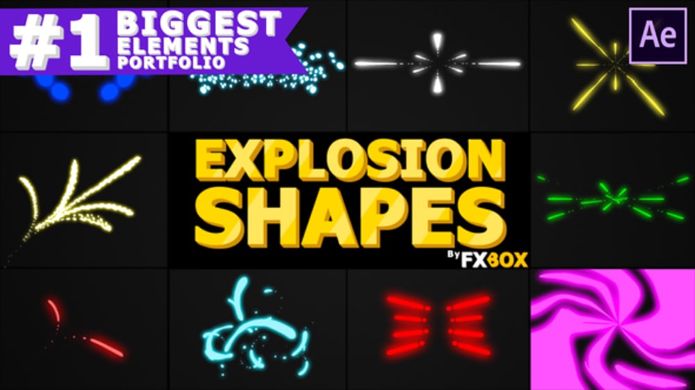 Explosion Shapes | After Effects, Elements ft. dance & explosions - Envato