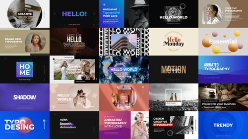 Animated Typography - For Premiere Pro