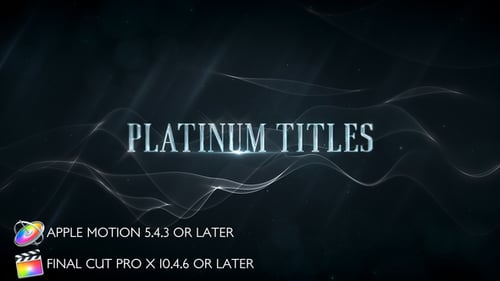 Platinum Luxury Titles - Apple Motion