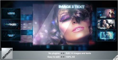 Dynamic Digital Blue Block Photo Slideshow