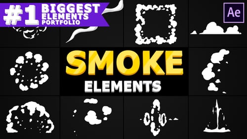Dynamic Hand Drawn Smoke Motion Graphics Elements