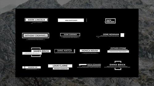 Animação exclusiva de títulos de notícias