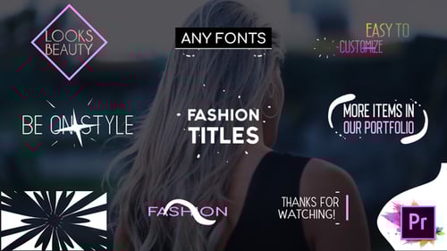 Fashion Titles Collection | Premiere Pro MOGRT