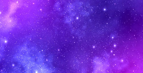 Dynamic Cosmic Space Background with Glowing Stars