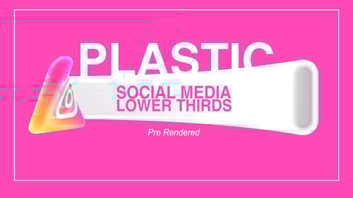 Modern Animated Social Media Lower Thirds for Videos