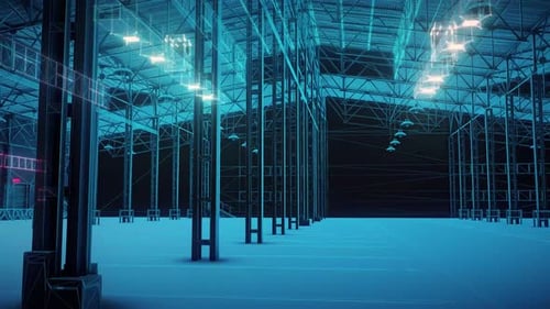 Digital Empty Warehouse V1 4k