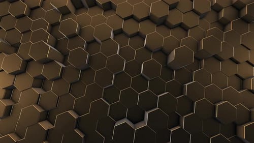 Modern Moving Hexagon Grid Abstract Loop Background