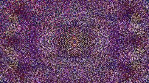 waves with stripes, colorful dots of light shining in a circle,for background