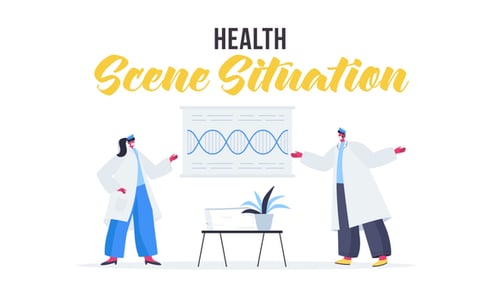 Illustrative Health and Medical Scenes Animation for Explainer Videos