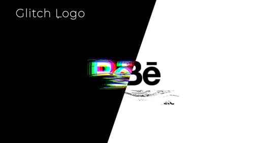 Dynamic Glitch Logo Reveal Animation