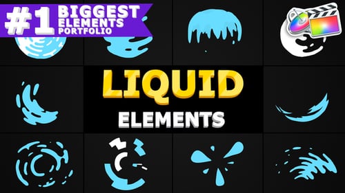 Hand Drawn Liquid Motion Graphics Elements