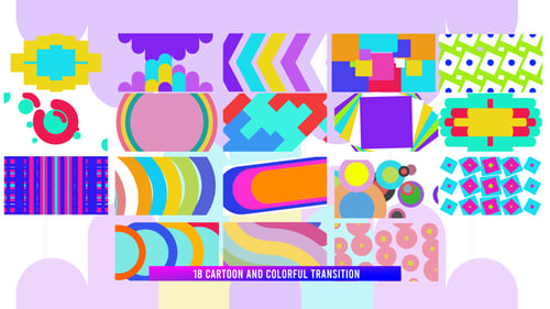 Paquete de transición colorido