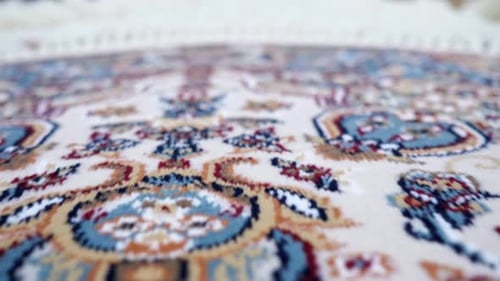 Close Up of Decorative Rug Interior Design