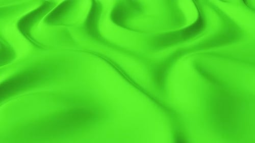 Vibrant Green Abstract Liquid Waves Seamless Loop Background