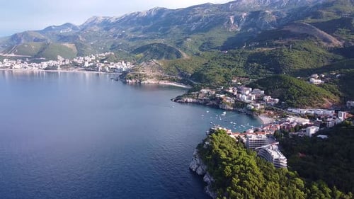 Bird's Eye View of Holiday Town By the Sea