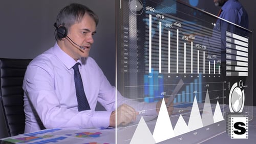 Trader sucht nach Charts